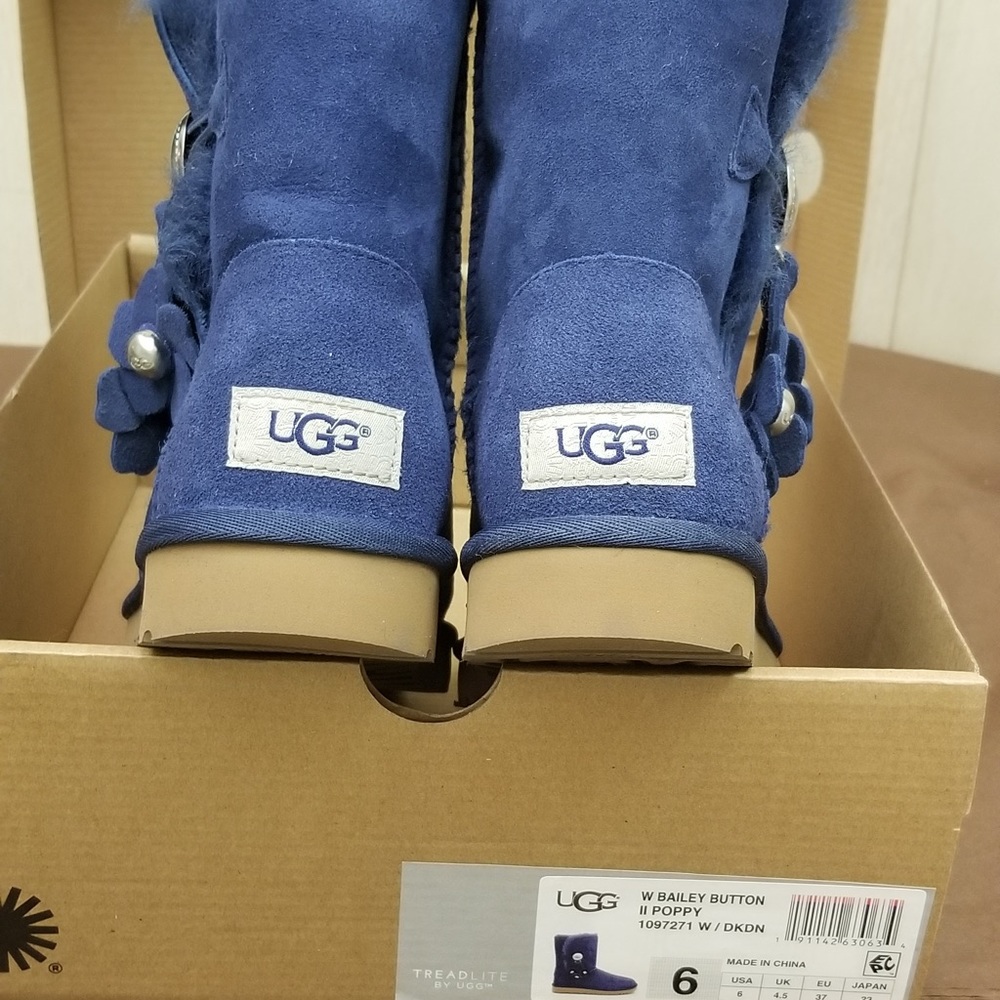 UGG Bailey Button Dark Denim Boots